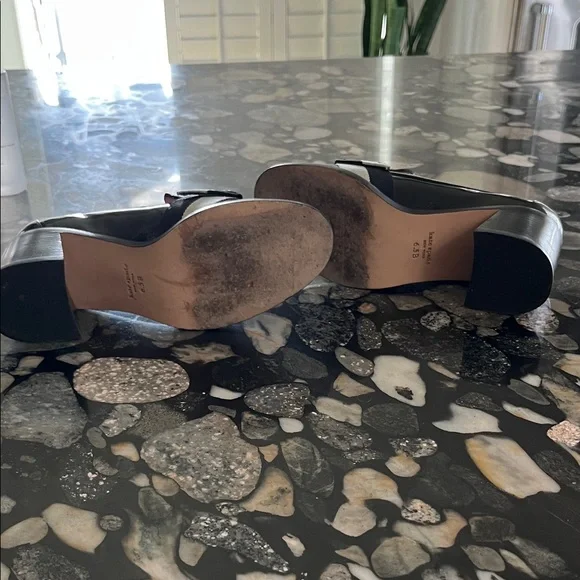 Kate Spade Black Patent Leather Flats with Bow - Picture 4 of 5